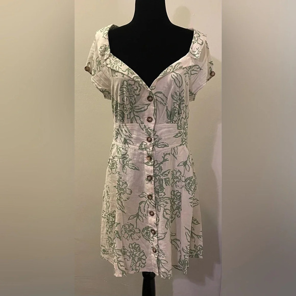 FREE PEOPLE A Thing Called Love Mini Dress in Ivory Combo - Picture 6 of 11